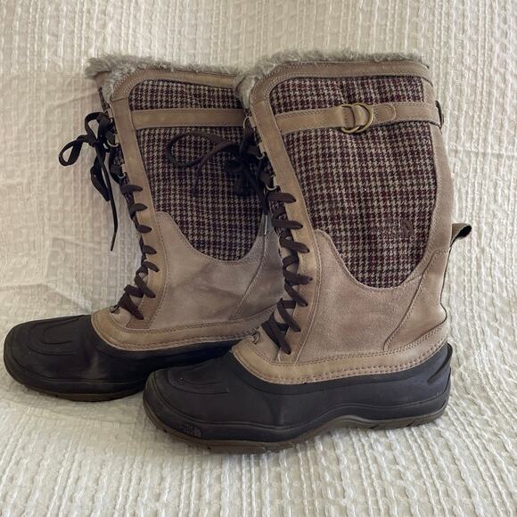 The North Face 9.5 Shellista Lace Luxe Long Snow Boots GUC - Picture 2 of 9